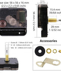High Torque Clock Movement With Long Shaft And 12 Inch Spade Hands Replacement Mechanism For Large Dials components and sizes