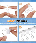 Easy install steps for Drop Ceiling Hooks 35 Pack With S Clips For Hanging Ornaments Christmas Classroom Office Decor White Metal Hangers For 1 Inch Bar Rails Great For Classrooms Offices And Holiday Displays