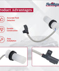 Washer Fluid Level Sensor 8260A406 For Mitsubishi Outlander PHEV 2018 2022 with connector and probe