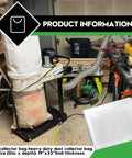 Heavy Duty Dust Collector Bag Thickened 19x33 Inches 5 Mil for shop vac systems in a workshop setting