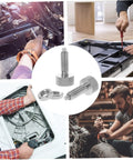 Two Piece Stainless Steel Retractable Spring Loaded Indexing Plunger Lock For Rolling Toolboxes, shown with tools in use.