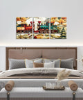 Dope Vintage Train Canvas Wall Art Set 12x16 Inches Each 3 Pieces For Living Room And Bedroom Steam Engine Railway Decor