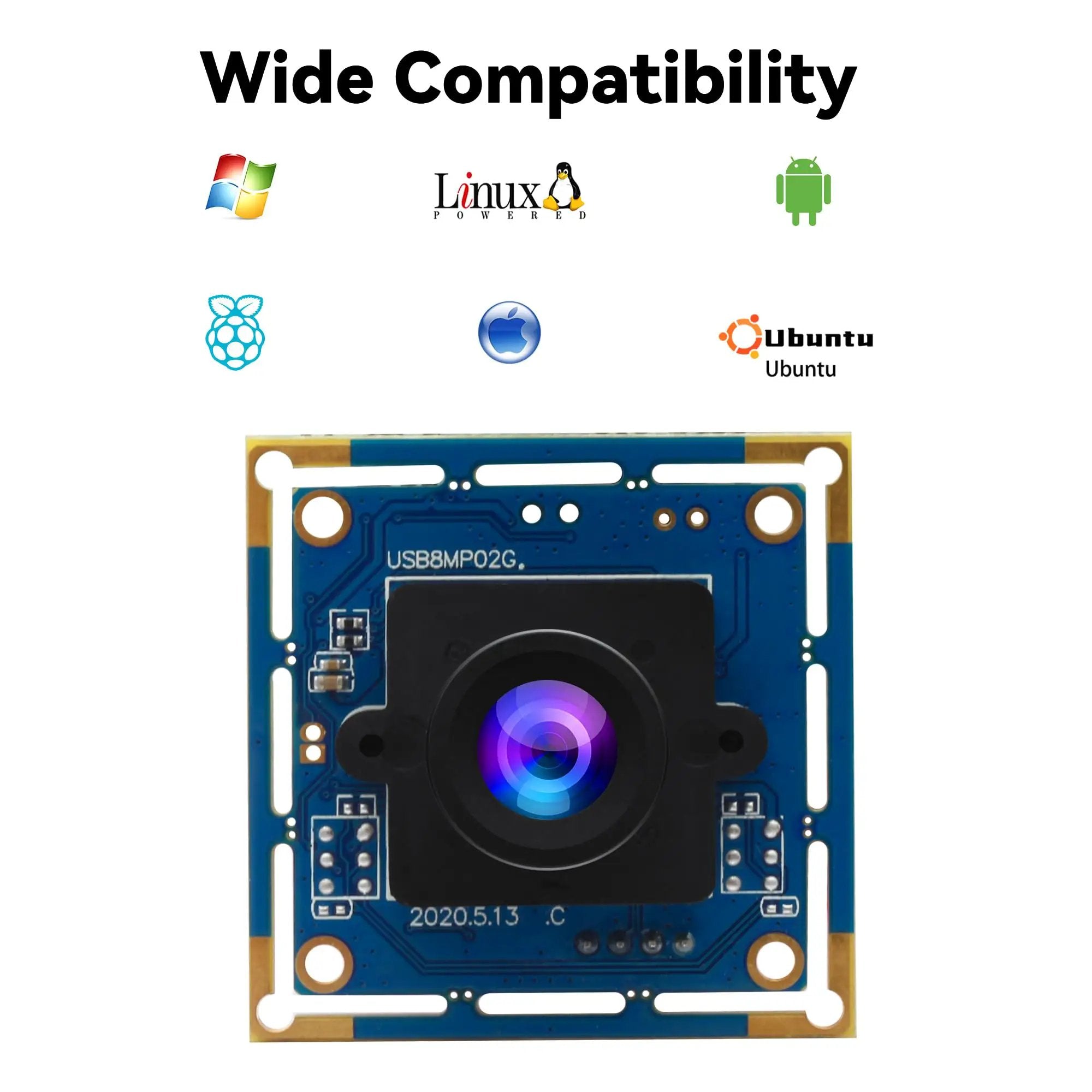 8MP USB Camera Module With HD Resolution ✓