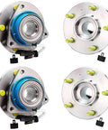 4pc Wheel Hub & Bearing Assemblies Front or Rear for 2000-2013 Chevy Impala, Pontiac Grand Prix, Buick LaCrosse