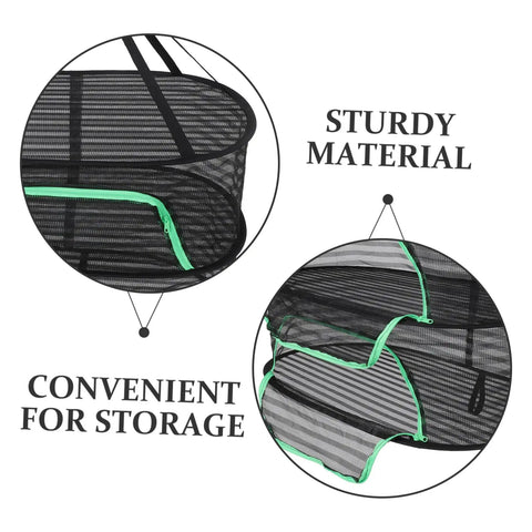 Top Shelf Hanging Drying Rack With Breathable Mesh Net For Herbs Vegetables And Fish No Fuss Space Saving Stand That Delivers Sweet Air Flow And Crisp Result Every Time