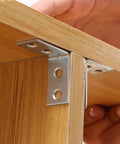 10 Pieces Iron Right Angle Corner Brackets For Furniture Cabinets Tables And Chairs Connectors Fasteners Hardware Accessories