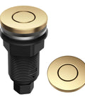 Flat Top Garbage Disposal Air Switch Button In Brushed Brass Universal Replacement