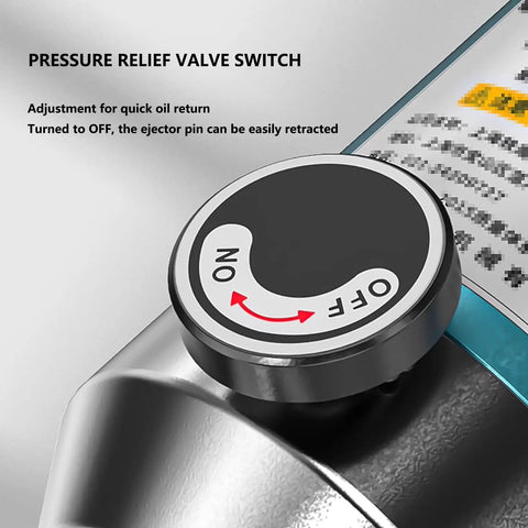 Pressure relief valve switch of Beefy 3 Jaw Bearing Puller Kit With 6-Inch Chuck Vertical And Horizontal Pullers