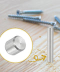 Durable 5mm By 5mm Stainless Steel Dowel Pins Pack Of 30 For Shelves And Furniture Fixing, 304 Stainless Steel Shelf Pins shown on wood