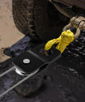 Kick Some Tail Heavy Duty Winch Snatch Block Doubles Your Rig Pulling Strength For Atv And Utv Off Road Recovery Fits 1/4 To 5/8 Cable load doubling pulley with steel cables and synthetic rope.