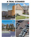 Heavy Duty Solar Streetlights For Patios And Driveways, IP66 Waterproof Motion Sensor in urban street and residential areas.