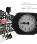 Dial Tension Gauge 500G High Accuracy Tension Meter Tester With Dual Pointer Portable Gram Force Gauge Tensiometer For Electronic Switches Relays Micro Switches And Spring Tension Testing, black ABS alloy dial