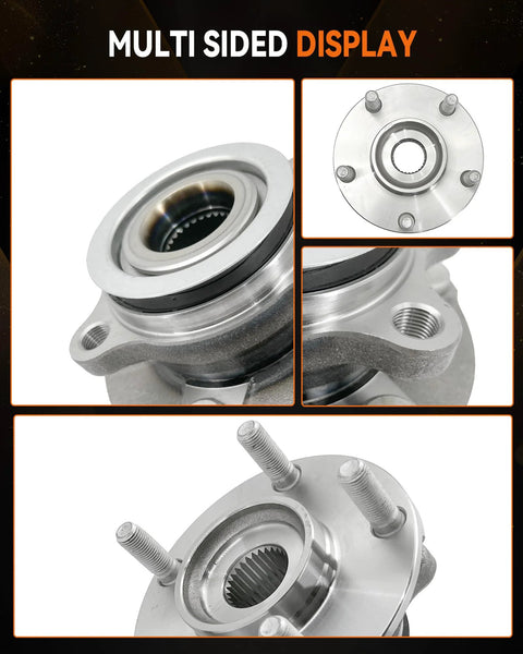 Multi-sided display of 2Pcs Front Wheel Bearing Hub Assembly 513298 for Nissan Rogue 2008-2013 Rogue Select 2014-2015 Sentra 2007-2012