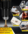 12 Piece Stripped Screw Extractor Kit With Drill Bits For Removing Stripped Rusty Or Broken Nuts And Bolts Easy Out Tools