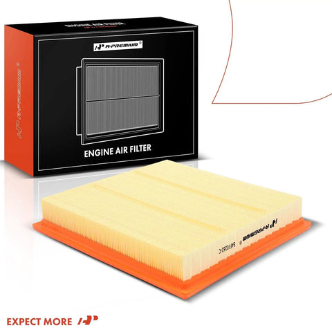 Engine Air Filter For Ford F150 2009 Through 2023 Expedition 2007 Through 2023 F250 Through 550 Super Duty 2008 Through 2016 And Navigator 2007 Through 2023 Replacement For Peak Airflow And Keeps Your Ride Breathing Easy with box packaging.