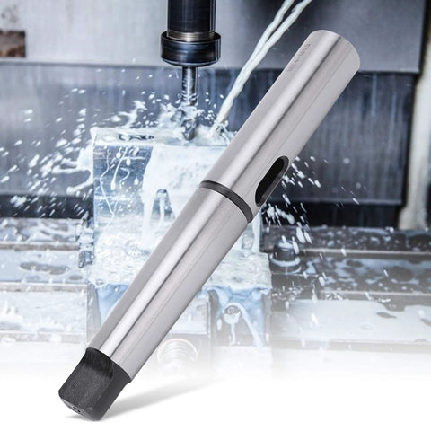 Baxnore taper drill sleeve reducing adapter MT4 MT3, side view, silver high speed steel