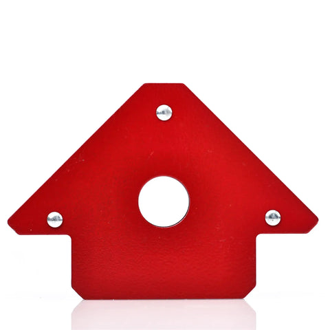 Rosfix Magnetic Welding Angle Set x6 Stainless Steel Fixed Angle for metal positioning, red magnetic bracket with hole.