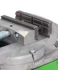 Close-up of Slide Drill Press Vise With 77mm Clamping, alloy steel, for precise clamping in milling and drilling applications.
