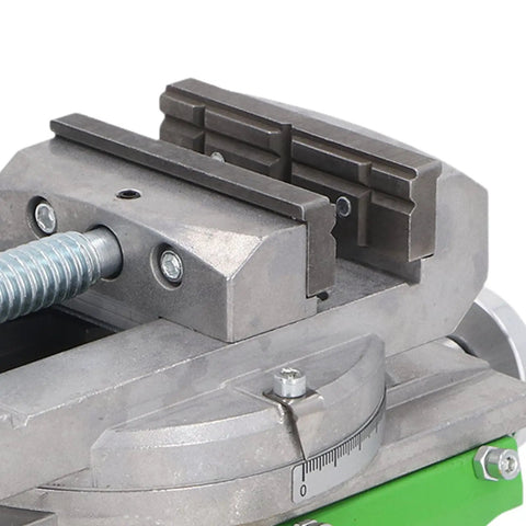 Close-up of Slide Drill Press Vise With 77mm Clamping, alloy steel, for precise clamping in milling and drilling applications.
