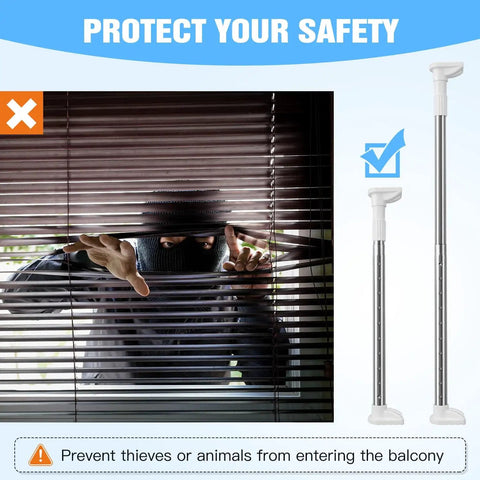 Sturdy Stainless Steel Adjustable Window Security Bar For Sliding Windows 18 To 30 Inches Privacy And Safety Lock Anti Lift Guard Lets Fresh Air In While Keeping Intruders Out Ideal For Home Cabin Apartment