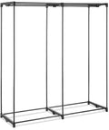 Grab-And-Go Portable Wardrobe Closet Organizer With Hanging Rack, Extra Wide, No Tool Assembly, Black 60Lx19.5Wx64H, frame view