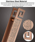 Oriental Style Barn Door Pull Handle Set For Interior And Exterior Use Dope Antique Push Pull Handle With Install Fittings
