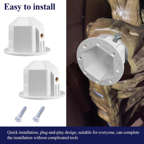 Shoulder Insert for 12 Ft Giant Skeletons With Hex Nails Two Pack Upgraded Replacement Connector installation example