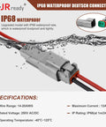Two Pin Deutsch DT Connector Kit For Car Truck Boat All Weather IP68 Waterproof Automotive DT Connectors submerged in water