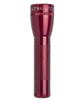 Red LED Flashlight With Adjustable Focus, 2 Cell C Battery, durable aluminum body, quick twist head, upright view