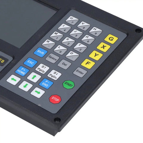 Pro Grade CNC Control System With 2 Axis Linkage 7 Inch HD Display Heavy Duty Stainless Steel Build High Precision Motion Controller For Plasma Cutting 0.001mm Accuracy 200KHz Pulse Frequency keypad view