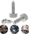 Double Pack Stainless Steel Spring Plunger With Knurled Grip For Chassis Mounting And Appliance Latching Heavy Duty Indexing Pin with nuts