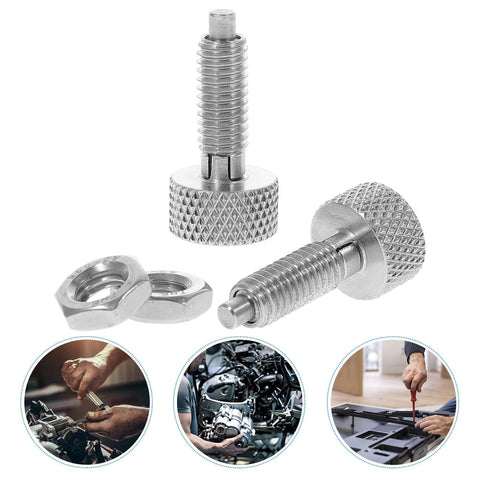 Double Pack Stainless Steel Spring Plunger With Knurled Grip For Chassis Mounting And Appliance Latching Heavy Duty Indexing Pin with nuts