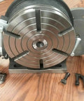 12 Inch Precision Rotary Table Featuring Killer Accuracy 10 Inch 3 Jaw Chuck Reversible Jaws Index Plates Smooth Operation Shop Ready with components