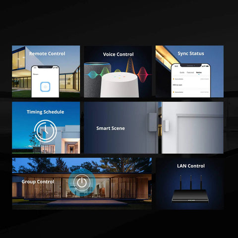 Smart WiFi Light Switch 10A DIY Module For Home Automation That Works With Alexa Google Assistant And IFTTT interface features