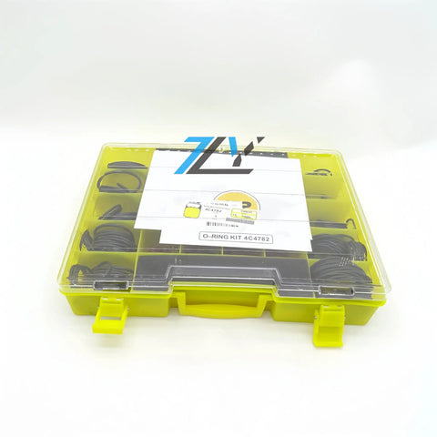 Heavy Duty Nitrile 90 Seal O Ring Kit 4C-4782 All-In-One Direct Replacement for CAT Excavator in transparent case