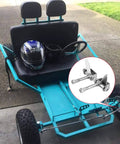 Go Kart with Go Kart Steering Spindle Bracket Set Five Eighth Inch Axle Kingpin Four And One Half Inch Long highlighted