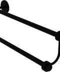 Two Bar Towel Rack 18 Inch Matte Black With Concealed Mounting Hardware Brass Bath Hardware Built To Last Modern bathroom fixture