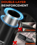 Two Piece Six Spline Lug Nut Socket Set for Quick Install and Easy Removal of M12x1.25 and M12x1.5 with reinforced alloy collar