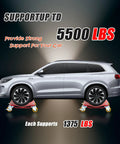 Heavy Duty 5500 Lbs Car Wheel Dolly Set With Anti Skid Plates And 360 Swivel Wheels Steel Vehicle Mover For Garage Suv Truck Zero Sweat Hella Smooth Relocation Tool with SUV