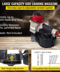 Coil Siding Nailer CN55 From One Inch To Two And One Quarter Inches 15 Degree Pneumatic Siding Nail Gun with large capacity magazine