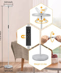 Tall Floor Lamp With 30W LED Torchiere Sky Light, Dimmable Brightness, shown with dimensions, remote and touch control features.