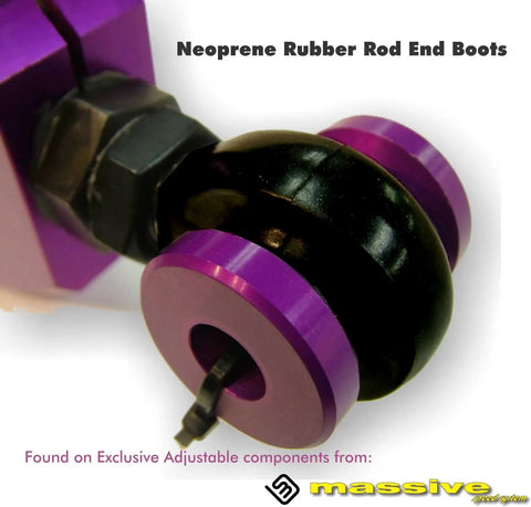 Texture Black Panhard Bar Made In USA RaceSpec Adjustable With Dust Boots For 02 09 GM Trailblazer Envoy GMT360 SS Bravada Rainier Ascender 97X Beefed Up Heavy Duty 1.25 Inch Od Alloy Steel Tig Welded Body, neoprene rod end boots