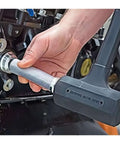 Cool Bearing Press Kit With 17 Durable Parts For Auto Pros To Fix Race And Seal Installers Fast Without Breakage For Family Cars Today, hand using driver on bearing