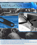 Installation steps for 4 Piece Motorcycle Turn Signal Bracket Set L Shape Or Straight Mounts With 10mm And 12mm Holes