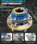 2-Pack Sealed Front Wheel Hub Bearing Assembly 513121 5-Lug w/ ABS OE Fit, durable wear-resistant design shown with features highlighted
