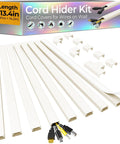Hide Wall Wires Like A Pro With This Paintable Self Adhesive Cord Cover For 2 To 4 Cables, kit contents displayed