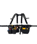 Pro Ballistic Suspension Rig For Work With Infinity Tool Belt And LoadBear Stretch Comfort featuring barrel bottom pouches
