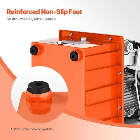 VEVOR 10000 PSI hydraulic electric pump with orange metal housing and 750W copper motor