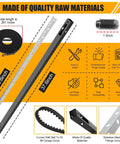 8Ft Garage Door Opener Rail Extension Kit With Replacement Belt For Whisper Drive Plus Models Structural Steel Rail Upgrade