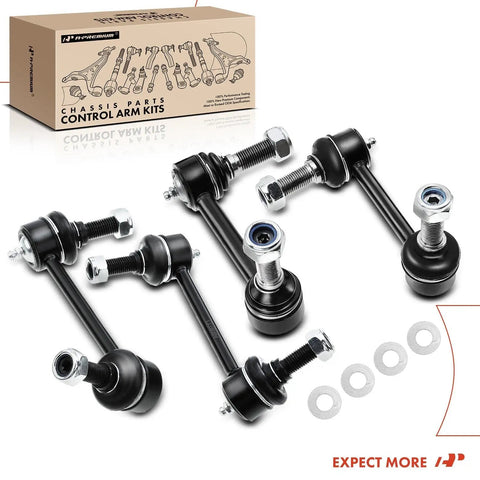 Set Of Four Front And Rear Sway Bar Links Kit Stabilizer Bar Links For Chevy Trailblazer SSR GMC Envoy Buick Rainier Saab 9-7x